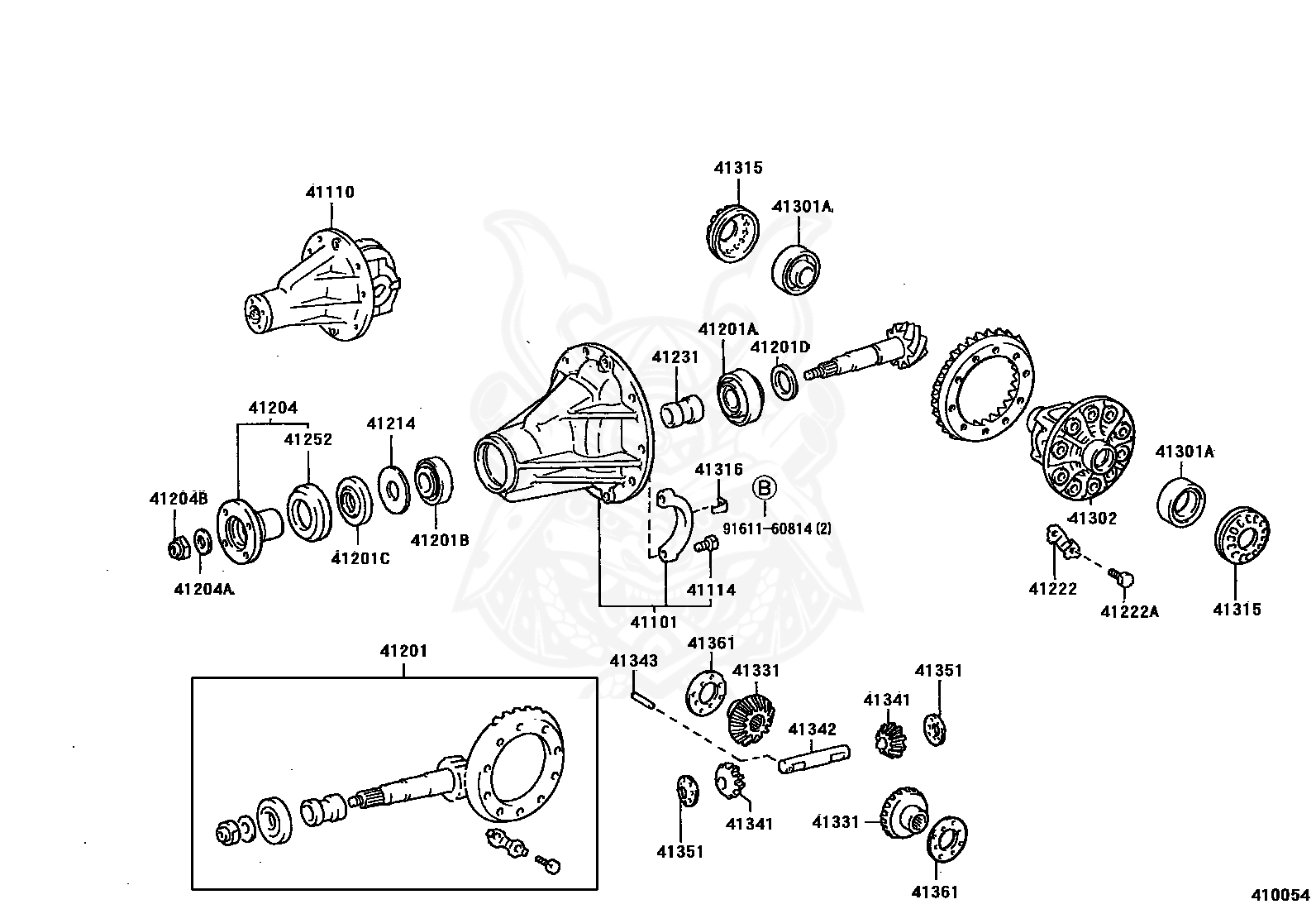 Toyota - Gear, Differential Ring